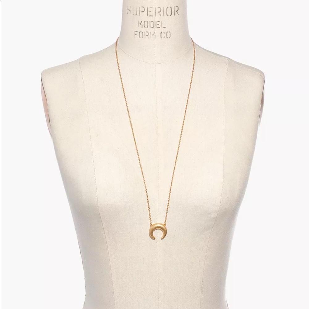 Madewell crescent moon necklace